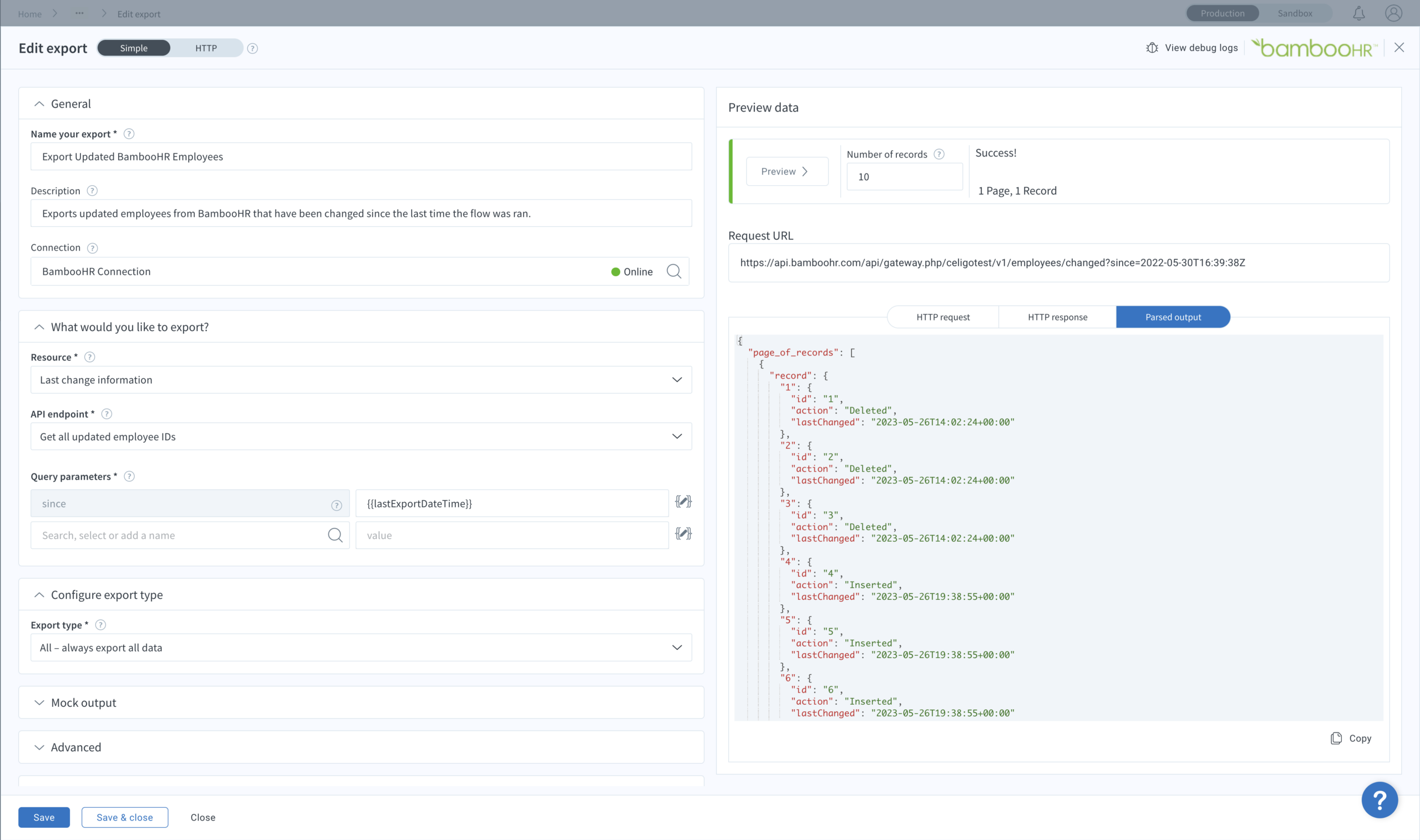 Screenshot of IT Provisioning in Celigo Integration Platform