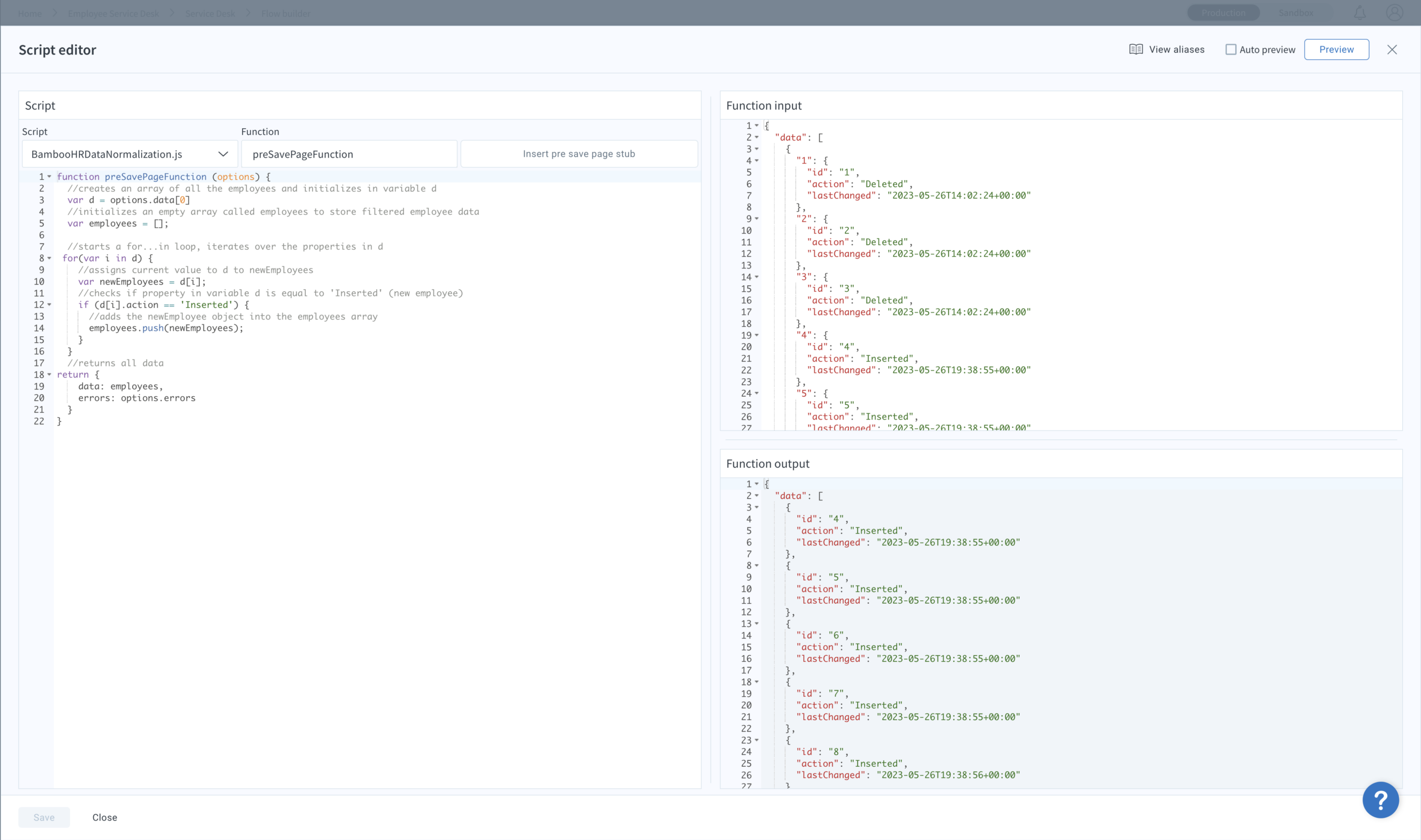 Screenshot of IT Provisioning in Celigo Integration Platform