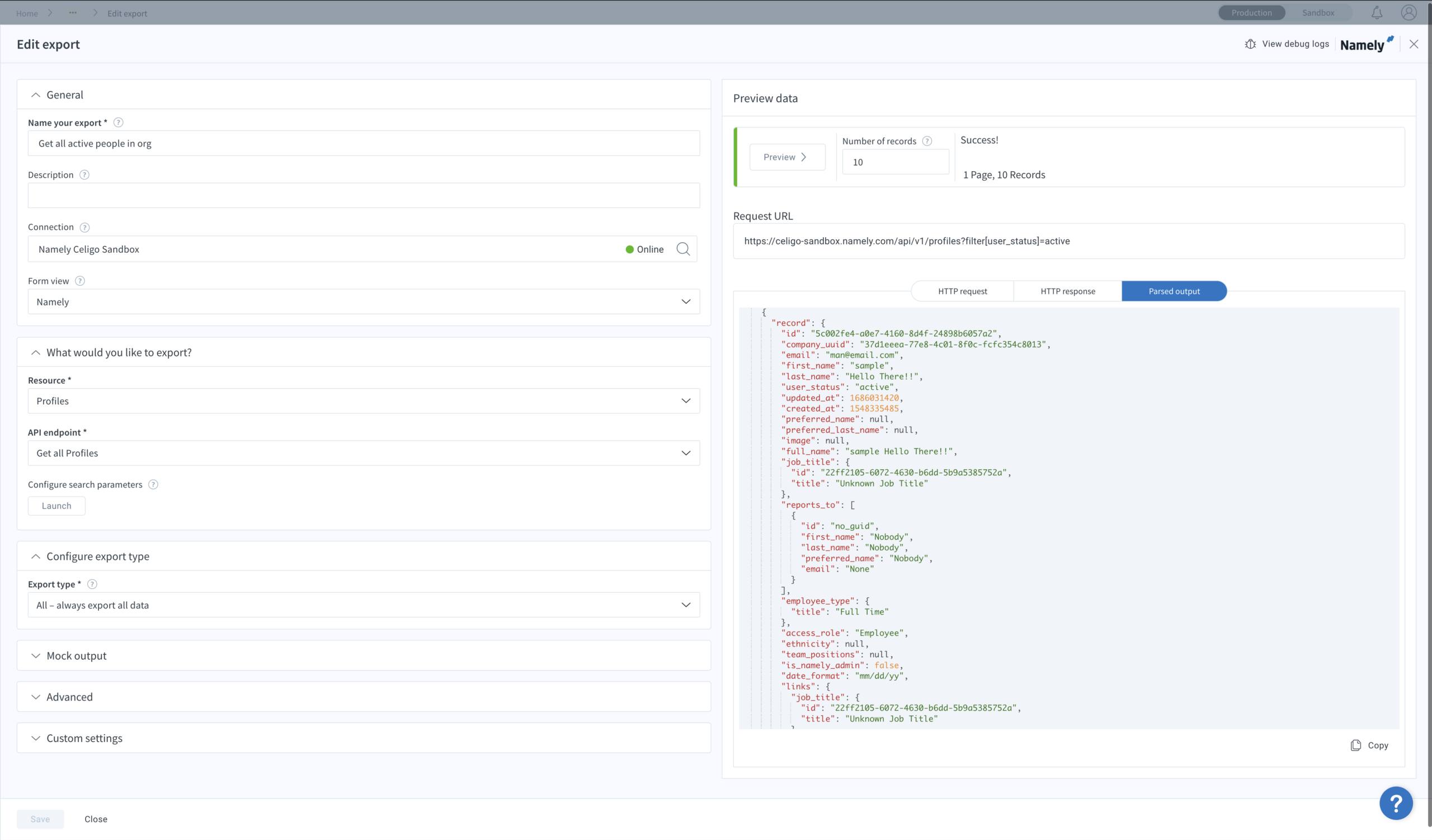 Silos to Synergy-Namely export